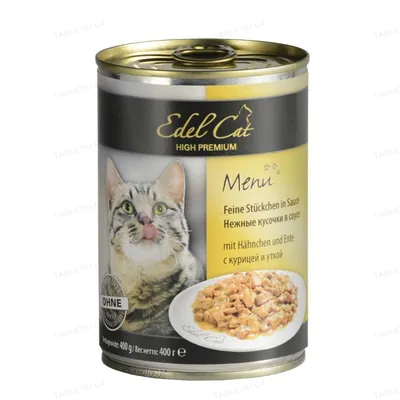 Корм вологий для кішок Edel Cat 1000316/173015 з куркою та качкою, 400 г