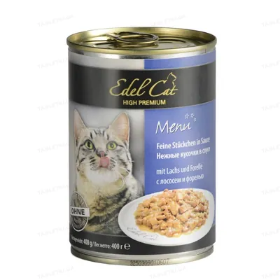 Корм вологий для кішок Edel Cat 1000321/173053 з лососем та фореллю, 400 г