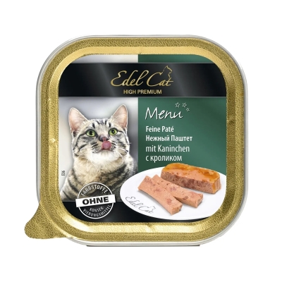 Корм влажный для кошек Edel Cat нежный паштет с кроликом, 100 г