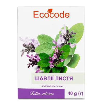 Шавлії листя Ecocode, 40 г