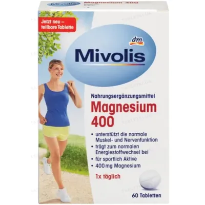 Магній Mivolis Magnesium 400 таблетки, вкриті оболонкою № 60
