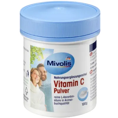 Вітамін С Mivolis Vitamin C Pulver порошок по 100 г