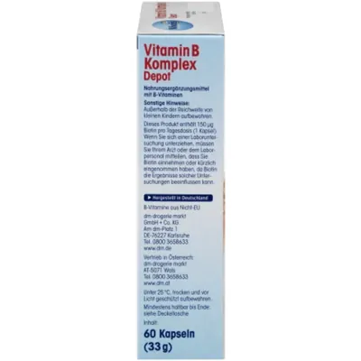 Вітамін B Комплекс Mivolis Vitamin B Complex Depot, 60 капсул