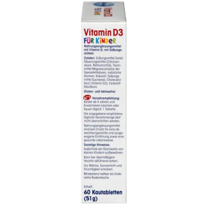 Витамин D3 Mivolis Vitamin D3 для детей жевательные таблетки №60