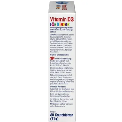 Вітамін D3 Mivolis Vitamin D3 для дітей жувальні таблетки №60