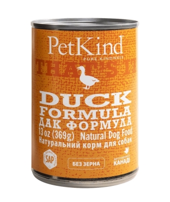 Консервы для собак PetKind Duck Formula с уткой, 369 г