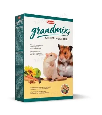 Корм основний комплексний Padovan GrandMix Criceti для хом'яків, мишей і піщанок, 400 г