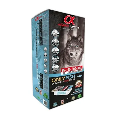 Корм напіввологий для собак Alpha Spirit Semi-moist ONLY FISH з рибою, 9 кг (x45)