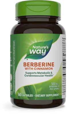Берберин з корицею Nature's Way Berberine With Cinnamon, 60 капсул