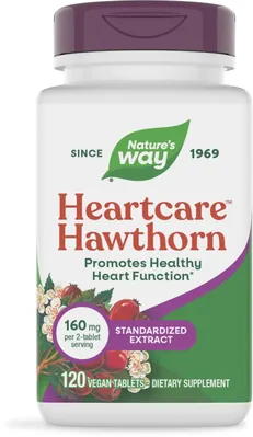 Глід Nature's Way HeartCare Hawthorn, 120 веганських таблеток