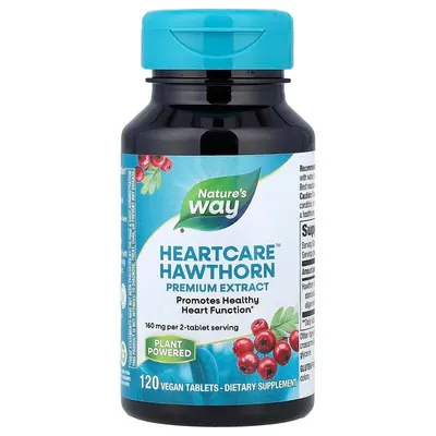 Глід Nature's Way HeartCare Hawthorn, 120 веганських таблеток