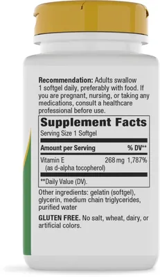 Вітамін Е Nature's Way Vitamin E, 100 м'яких капсул
