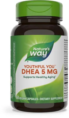 ДГЕА Nature's Way Youthful You DHEA 5 мг, 60 веганських капсул
