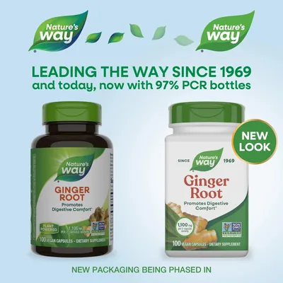 Імбиру корінь Nature's Way Ginger Root, 100 вегетаріанських капсул
