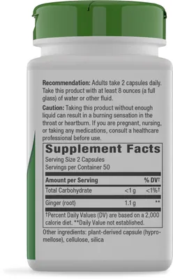 Імбиру корінь Nature's Way Ginger Root, 100 вегетаріанських капсул