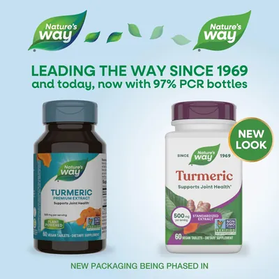Куркума Nature's Way Turmeric, 60 веганських таблеток