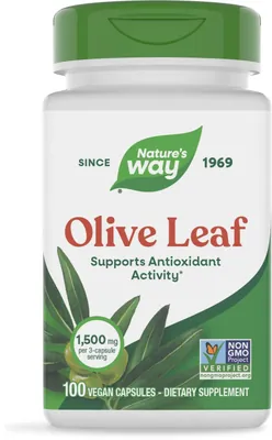 Листя оливи Nature's Way Olive Leaf, 100 веганських капсул