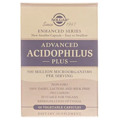 Ацидофілус плюс Solgar Advanced Acidophilus Plus вег. капсули №60