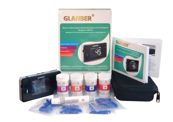 Мульти-монiторинговий вимiрювач Glanber  4в1