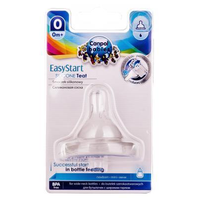 Соска силиконовая Canpol Babies EasyStart 21/719 для бутылочек с широким отверстием мини, от 0 месяцев, 1 шт