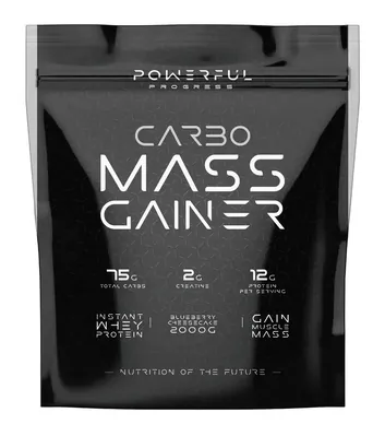Гейнер Powerful Progress Carbo Mass Gainer чорничний чізкейк, 2 кг