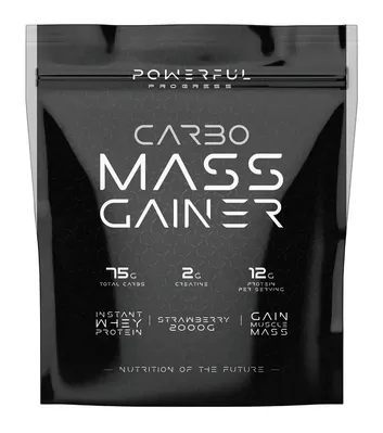 Гейнер Powerful Progress Carbo Mass Gainer полуниця, 2 кг