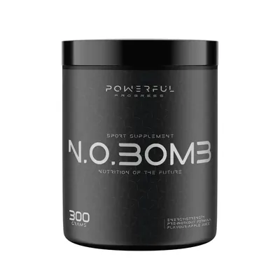 Передтренувальний комплекс Powerful Progress N.O.Bomb зелене яблуко, 300 г