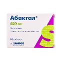 Абактал таблетки, п/плен. обол. по 400 мг №10