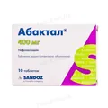 Абактал таблетки, в/плів. обол. по 400 мг №10