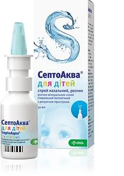 СептоАква для дітей спрей наз., р-н по 30 мл у флак.