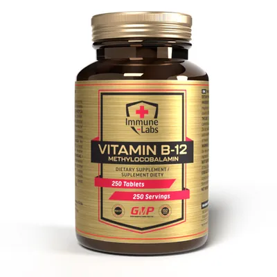 Вітамін B12 Immune Labs Vitamin B-12 Methylocobalamin, 250 таблеток