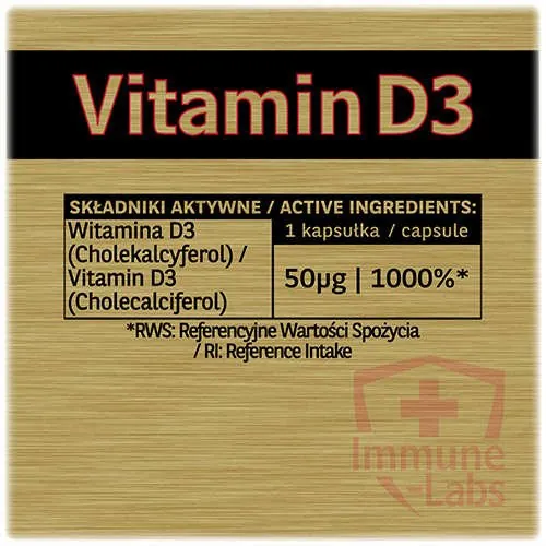 Вітамін Д3 Immune Labs Vitamin D3 2000 IU, 250 капсул