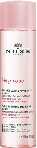 Міцелярна вода Nuxe Very Rose 3 в 1 заспокійлива, 200 мл