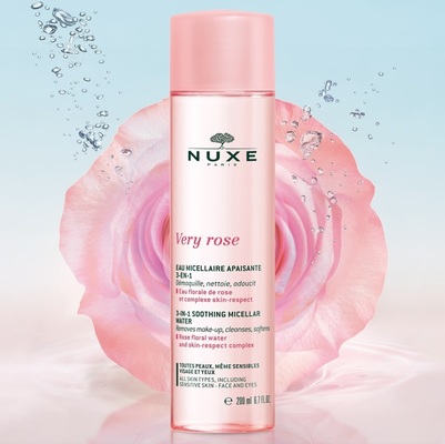 Мицеллярная вода Nuxe 3 в 1 Very Rose успокаивающая, 200 мл