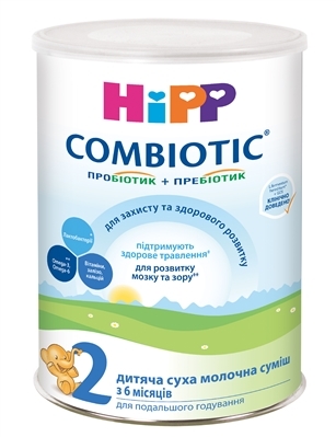 Суміш суха молочна HiPP Combiotic 2, для дітей з 6 місяців, 350 г