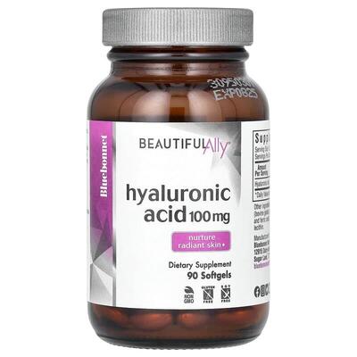 Гиалуроновая кислота Bluebonnet Nutrition Beautiful Ally Hyaluronic Acid 100 мг, 90 гелевых капсул