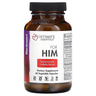 Комплекс для мужчин Bluebonnet Nutrition Intimate Essentials for Him Testosterone Libido Boost, 60 растительных капсул