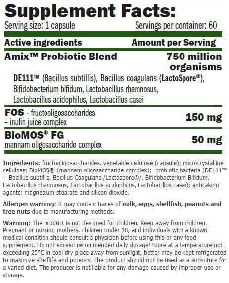 Пробиотики Amix Nutrition GreenDay ProVegan Probio Daily, 60 веганских капсул