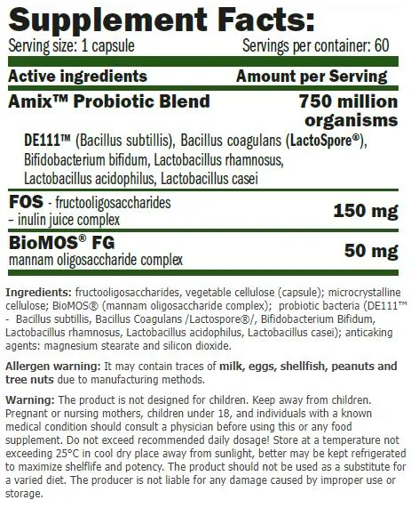 Пробіотики Amix Nutrition GreenDay ProVegan Probio Daily, 60 веганських капсул