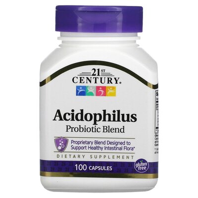 Суміш ацидофільних пробіотиків 21st Century Acidophilus Probiotic Blend, 100 капсул
