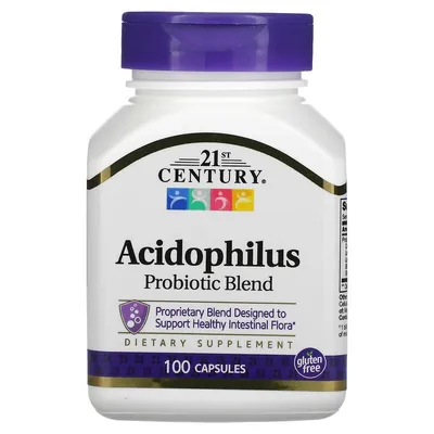 Суміш ацидофільних пробіотиків 21st Century Acidophilus Probiotic Blend, 100 капсул