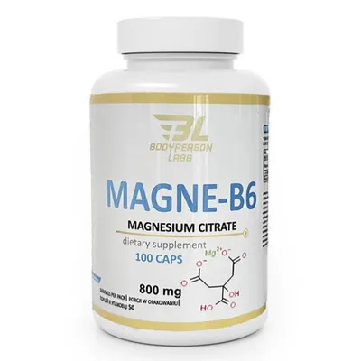 Магне B6 Bodyperson Labs Magne B6 Magnesium Citrate 800 мг, 100 капсул