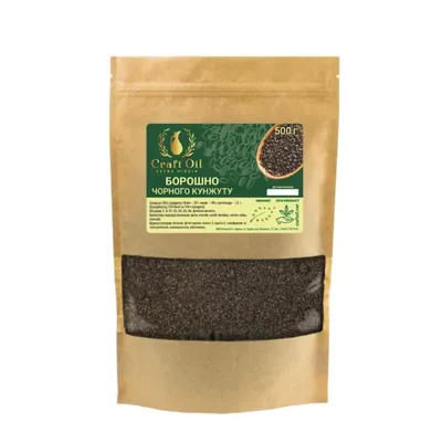 Борошно чорного кунжуту Craft Oil, 500 г