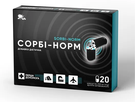 Сорбі-норм вугілля капсули №20
