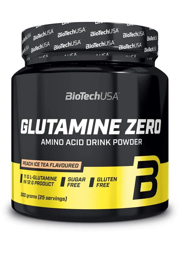 Глютамін Biotech Glutamine Zero холодний чай-персик, 300 г