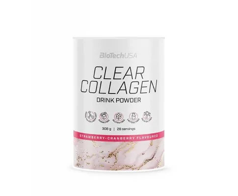 Колаген Biotech Clear Collagen полуниця-журавлина, 308 г