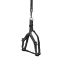 Шлея Collar DOG Extreme 07021 чорний нейлон з повідцем, 10 мм*28-40 см