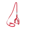 Шлея Collar DOG Extreme 07023 нейлон с поводком, красный, 10 мм*28-40 см