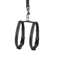 Шлея для морских свинок Collar Dog Extreme с поводком 1х12-22 см черная