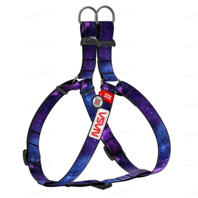 Шлея для собак Collar WAUDOG Nylon NASA, з QR паспортом ширина 20 мм, довжина 50-80 см